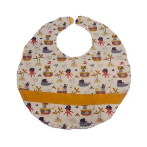 Babero Piratas circular